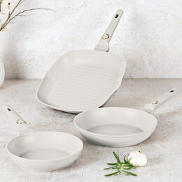 BERLINGERHAUS Sada pánví s titanovým povrchem 3 ks Sahara Collection steak BH-8079