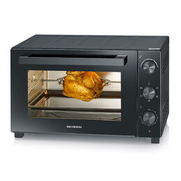 Pečící trouba Severin, TO 2076, mini, 30 l, otočný rožeň, nastavitelná teplota,
časovač, 1600 W