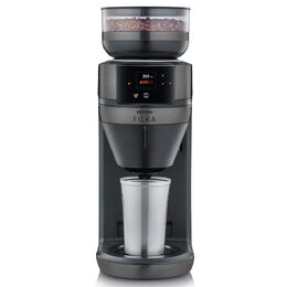 Kávovar Severin, KA 4854, automatický, filtrační, skleněná konvice, integrovaný
mlýnek, digitální dotykový displej, zlatý filtr, 1520 W