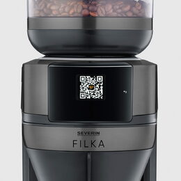 Kávovar Severin, KA 4855 FILKA, automatický, filtrační, 5v1, integrovaný mlýnek,
LED touch displej, časovač, kapacita 10 šálků, 1520 W