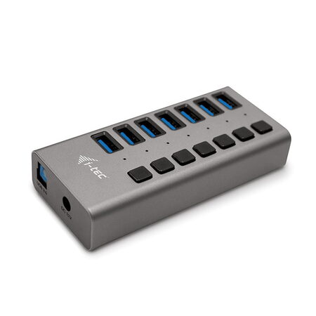 USB hub i-tec USB 3.0 na 7x USB 3.0 s napájecím adaptérem 36 W