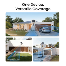 Venkovní kamera se solárním nabíjením Anker eufy S4 (sada 2ks+jednotka HomeBase3) 4K bílá