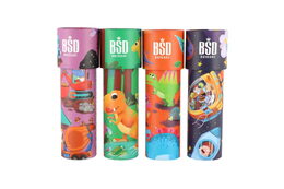 Kaleidoskop - Krasohled Dinosaurus papír 17cm 4 barvy 12ks v boxu