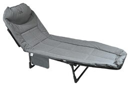 Lehátko Cattara SOFA kempingové skládací, polohovací, šedé