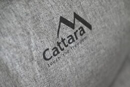 Lehátko Cattara SOFA kempingové skládací, polohovací, šedé