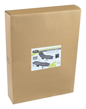 Lehátko Cattara SOFA kempingové skládací, polohovací, šedé