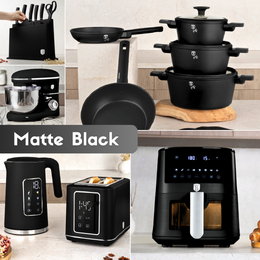 BERLINGERHAUS Kastrol s titanovým povrchem a poklicí 28 cm Matte Black Collection BH-8189