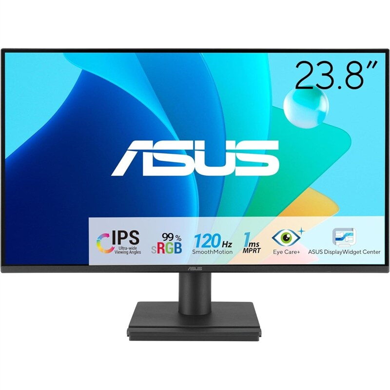 Herní monitor Asus VA249HG 23.8",LED podsvícení, IPS panel, 1ms, 1500: 1, 300cd/m2, 1920 × 1080 Full HD, - černý