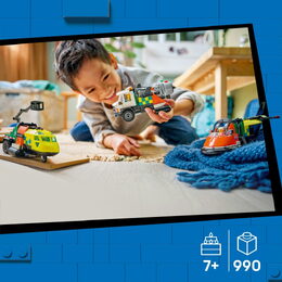 LEGO® 60505 City Remix: Letadlo, servisní vůz a vznášedlo