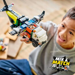 LEGO® 60505 City Remix: Letadlo, servisní vůz a vznášedlo