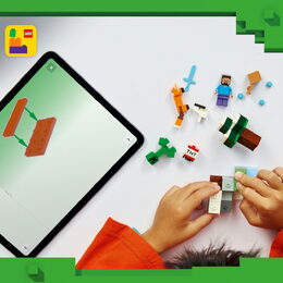 LEGO® 21583 Minecraft®  Steve a dobrodružství v tajze