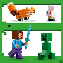 LEGO® 21583 Minecraft®  Steve a dobrodružství v tajze