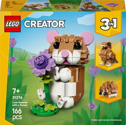 LEGO® 31376 Creator 3v1 Roztomilý křeček s květinou