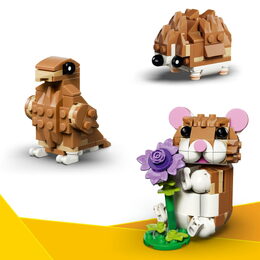 LEGO® 31376 Creator 3v1 Roztomilý křeček s květinou
