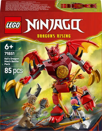 LEGO® 71851 NINJAGO® Kaiův bojový balíček s dračím oblekem