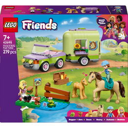 LEGO® 42695 Friends Přívěs s koněm a hříbětem