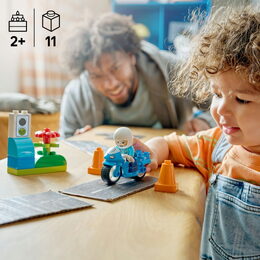 LEGO® 10471 DUPLO® Modrá policejní motorka