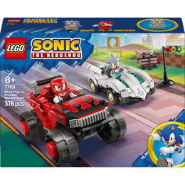 LEGO® 77118 Sonic the Hedgehog™Silver a jeho auto vs. Knuckles a jeho monster truck