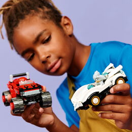 LEGO® 77118 Sonic the Hedgehog™Silver a jeho auto vs. Knuckles a jeho monster truck