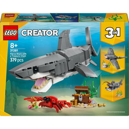 LEGO® 31381 Creator 3v1 Divoký žralok a truhla s pokladem