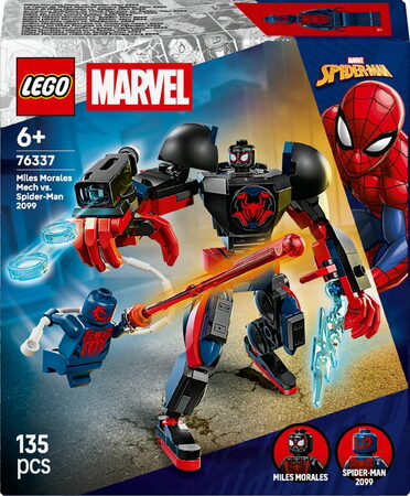 LEGO® 76337 Marvel Robot Milese Moralese vs. Spider-Man 2099