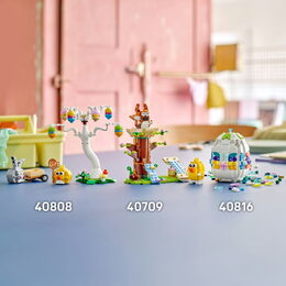 LEGO® 40808 Iconic Velikonoční zajíček, kuřátko a sběr vajíček