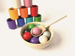 2Kids Toys Duhové kuličky a kalíšky 12 barev