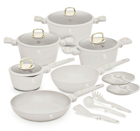BERLINGERHAUS Sada nádobí s titanovým povrchem 15 ks Sahara Collection BH-8081sleva