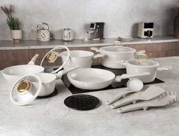 BERLINGERHAUS Sada nádobí s titanovým povrchem 15 ks Sahara Collection BH-8081sleva