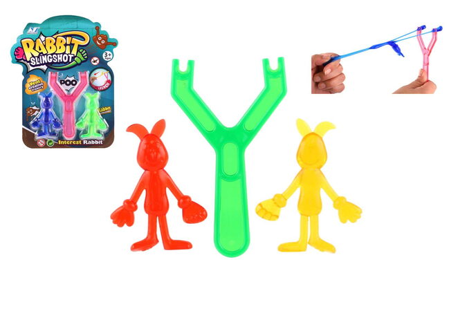 Prak zvířátko sliz 2ks silikon 2 barvy na kartě 19x23,5cm