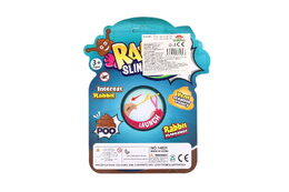 Prak zvířátko sliz 2ks silikon 2 barvy na kartě 19x23,5cm