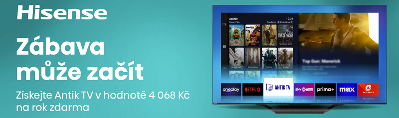 ANTIK TV v hodnotě 4 068 Kč na rok ZDARMA po registraci