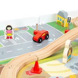 Hračka Bigjigs Rail Dřevěná vláčkodráha a stůl