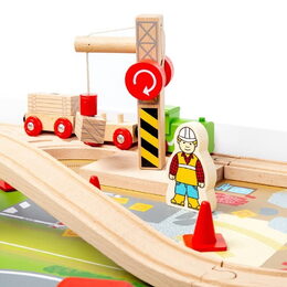 Hračka Bigjigs Rail Dřevěná vláčkodráha a stůl