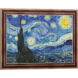 Puzzle deskové ArtFrame: Hvězdná noc - Vincent van Gogh 40x55,5cm 500 dílků ve fólii