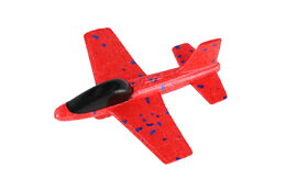 Teddies Letadlo házecí polystyren 17cm 2 barvy na kartě