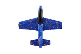 Teddies Letadlo házecí polystyren 17cm 2 barvy na kartě