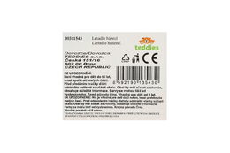 Teddies Letadlo házecí polystyren 17cm 2 barvy na kartě