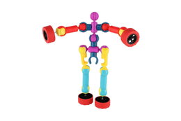 Stavebnice kostky plast 2 barvy v sáčku 24,5x23cm