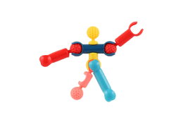 Stavebnice kostky plast 2 barvy v sáčku 24,5x23cm