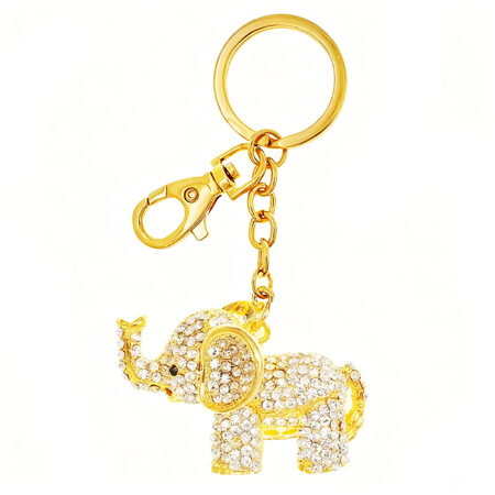 Přívěsek na klíče zlatý slon deluxe