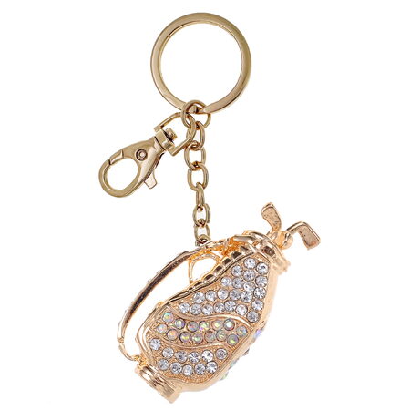 Přívěsek na klíče zlatý golf