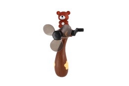 Vrtulka/Větráček na kličku medvěd plast 8x16cm 12ks v boxu