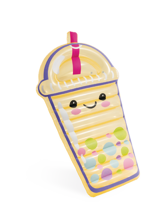 Nafukovací lehátko ve tvaru bubble tea Boba Buddy