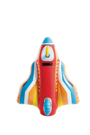 Nafukovací stíhačka s vodní pistolkou