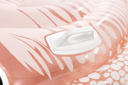 Nafukovací lehátko ve tvaru Sépie s madly