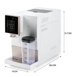 Automatický Espresso kávovar - bílo bronzový - DOMO DO742K, 1 350 W, 19 barů, LC