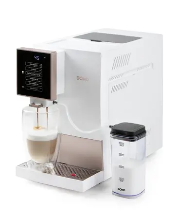 Automatický Espresso kávovar - bílo bronzový - DOMO DO742K, 1 350 W, 19 barů, LC