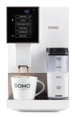 Automatický Espresso kávovar - bílo bronzový - DOMO DO742K, 1 350 W, 19 barů, LC