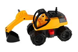 Bagr žlutočerný Giga Trucks plast 80cm v krabici 70x35x29cm